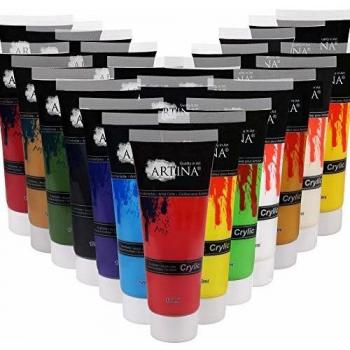 Set de 24 colores acrílicos de 120 ml - Artina