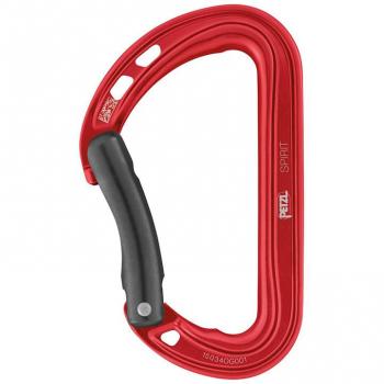 Mosquetón curvo de colores Petzl Spirit Bent