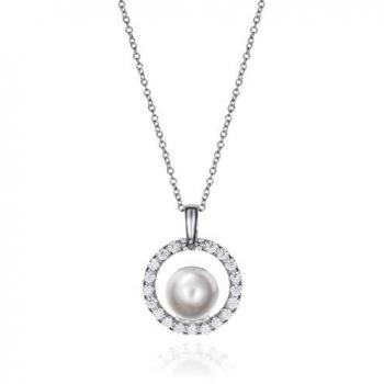 Collar Mujer Viceroy 71044C000-68 - Gargantilla de plata de ley con circonitas y perla