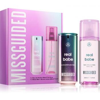 Missguided Real Babe Gift Set for Women - Eau De Parfum 80ml, includes body lotion and shower gel