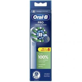 Oral-B Recambios Cross Action para Cepillo de Dientes Eléctrico - Pack de 8 Testines