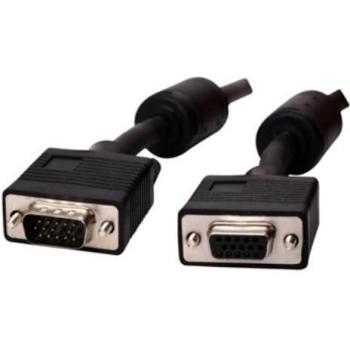 Cable de extensión HD15m a HD15f con núcleo de ferrita, 1.8 metros
