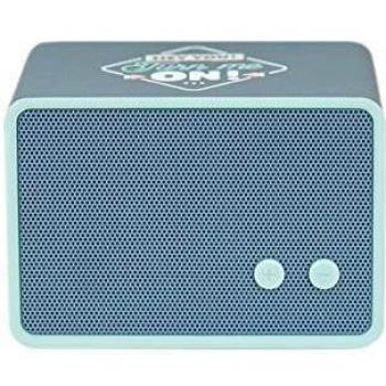 Mr Wonderful Wondee Altavoz Bluetooth Inalámbrico con diseño Hey you! Turn me on! con 3-4 horas de autonomía, Forma rectangular y color azul