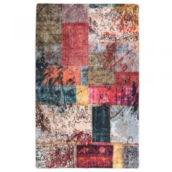 Alfombra de patchwork lavable antideslizante multicolor 160x230 cm