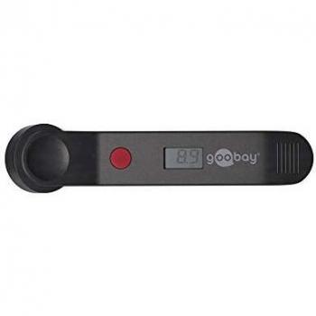 Manómetro Digital Goobay 59799 con Pantalla Precisa para Presión de Neumáticos - Compatible con Auto, Bicicleta y Moto - Incluye Batería CR2032