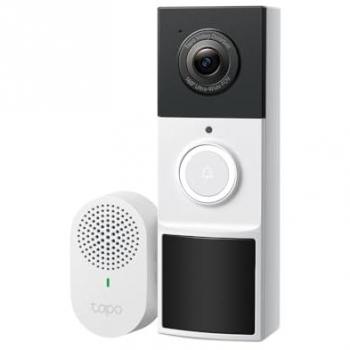 Cámara de timbre de vídeo TP-Link Tapo D210 3 MP WiFi, visión nocturna y detección de movimiento