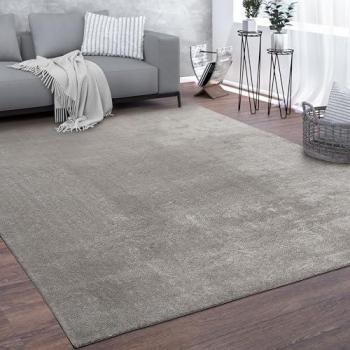 Alfombra Suave de Pelo Corto Lavable para Comedor, Diseño Lisa, 200 cm Cuadrado