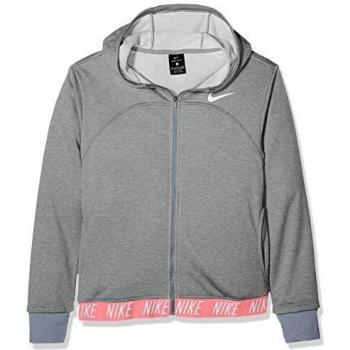 NIKE G NK Dry Hoodie FZ Studio Chaqueta, Niñas, Gris