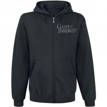 Juego de Tronos House Stark - The North Remembers Sudadera capucha con cremallera Negro XL