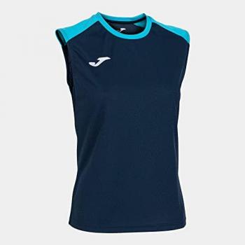 Camiseta de tirantes Joma Eco Championship Mujer Marino Turquesa Flúor