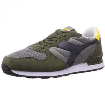 Diadora Camaro Unisex Green Leather Sporty Sneakers Size 13 US