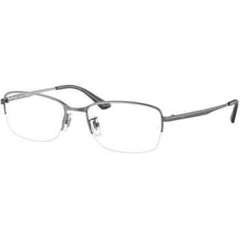 Ray-Ban RX8774D Unisex Eyeglasses, Color 1047 (Gunmetal), Asian Fit, Size 55, Blue Light Blocking Available