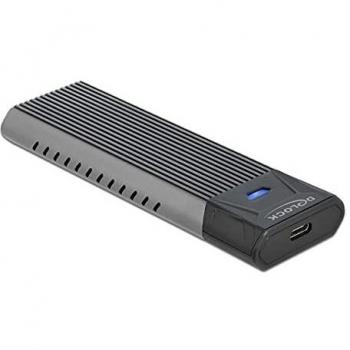 DeLOCK 42638 External Hard Drive Enclosure for Solid State Drive (SSD) Black, Gray M.2