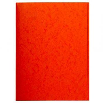 Exacompta 56409E - Subcarpeta de cartulina lustrada con 3 solapas, 24 x 32 cm, Naranja