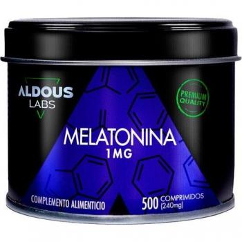 Melatonina Pura 1mg 500 Comprimidos para Dormir Mejor y Combatir el Insomnio Aldous Bio