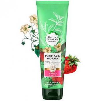 Acondicionador Herbal Essences Bio Renew Purificante con Fresa Blanca & Menta Dulce 275ml