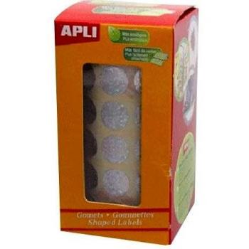 APLI Kids 11631-Rollo gomets redondos Ø 15 mm holográficos