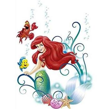 Disney Pegatinas de Pared Arielle 50 x 70 cm