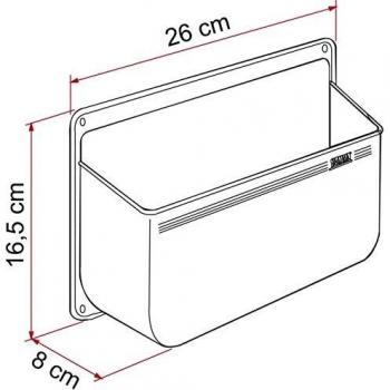 Portaobjetos Fiamma Pocket L Blanco