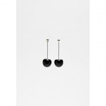Stradivarius Black Cherry Earrings OS