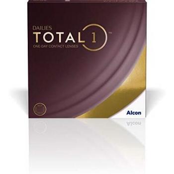 Dailies Total 1 Lentes de contacto de reemplazo diario, Pack de 90, R 8.5 mm, D 14.1 mm, +5.50 Diopt