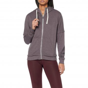 Reebok TE Marble Logo FZ Sudadera, Mujer, Gris