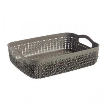 Bandeja organizadora de escritorio A5 rectangular blanco