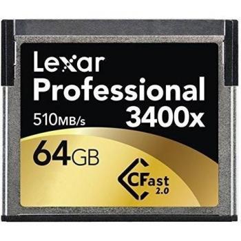 Lexar Professional CFast 2.0 - Tarjeta de memoria CompactFlash de 64 GB