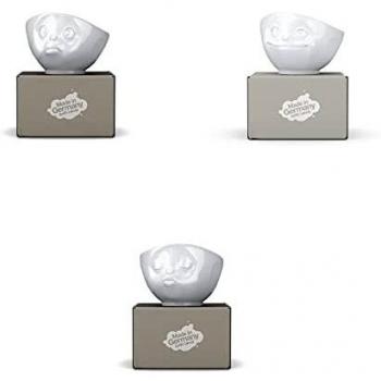 Taza Bowl Kissing 500 ml de Porcelana Blanca con Caras Divertidas