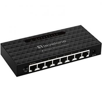 Switch No Gestionable 8 Puertos Gigabit Ethernet 10/100/1000 Mbps Sobremesa