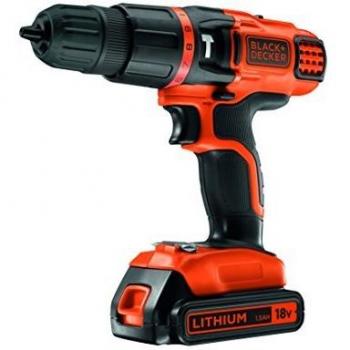 Black & Decker EGBL188K - Taladro percutor con batería