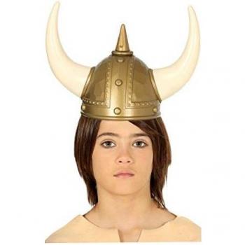 Casco de Vikingo con Cuernos para Niño