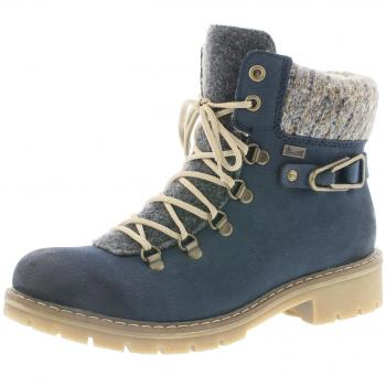 Rieker Women's Peak Casual Lace Up Walking Boots - Navy - Size: 4 (Euro 37, US 6 - 6.5 B)