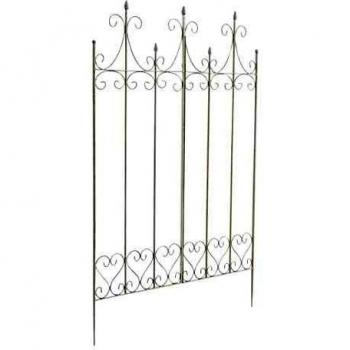 Reja Metálica para Plantas Trepadoras Flieder Blanco, 150 x 100 cm, Hierro, Estilo Rustico, Diámetro de la Barra 1.5 cm