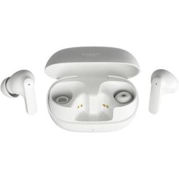 Auriculares Inalámbricos Vieta Pro Double con Cancelación de Ruido ANC, Controles Táctiles y Manos Libres, Micrófono y Batería de Larga Duración 33h, Diseño True Wireless Blanco