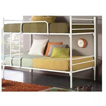 Litera metálica luna blanca 80 x 190 sin cama supletoria