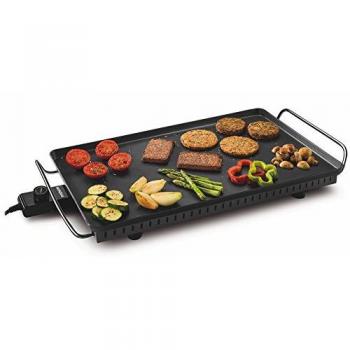 Mondial Family Plancha Parrilla, 2500 W, Acero Inoxidable, Negro