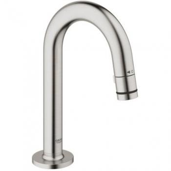 Grifo de lavabo de columna universal Grohe Supersteel 1/2 C-spout