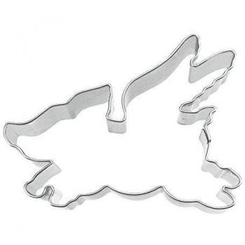 Staedter Flying Pig Molde para Galletas, Color Plateado