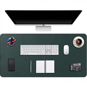 DOBAOJIA Alfombrilla de Ratón Mousepad XXL, Tapete de Escritura Estera Oficina Alfombrilla de Escritorio Protector Escritorio,Cuero PU Impermeable + Gamuza Antideslizante 90 x 43cm