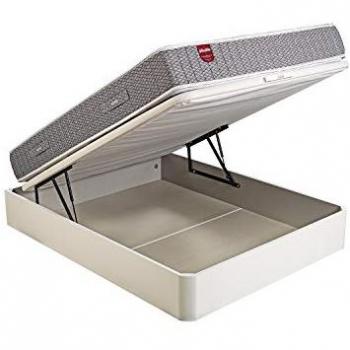 Pack Descanso Pikolin - Colchón Troas de Muelles Ensacados 150x200 + Canapé Base Abatible Blanco + 2 Almohadas de Fibra | Incluye Montaje y Retirada de Usado