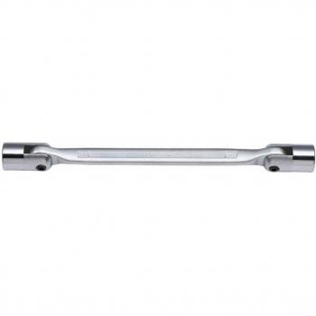 Llave inglesa articulada doble SONIC 4120607, fabricada en acero al carbono, con acabado niquelado, tamaño de 10-32 mm, diseño ergonómico para un mejor agarre y mayor comodidad durante su uso