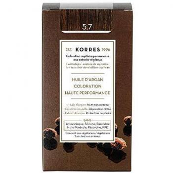 Korres Argan Oil Ammonia-Free Permanent Hair Color 5.7 Chocolate Brown