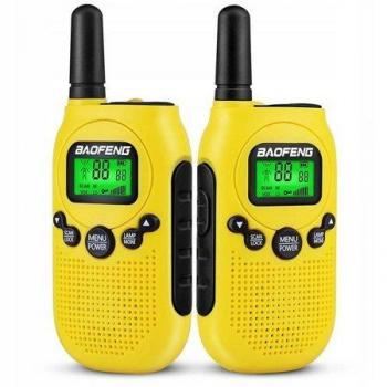 Radiotelefono Baofeng T6 Panda Doble Pack Amarillo