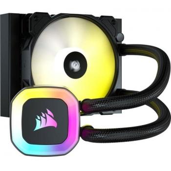 Corsair Hydro Series H55 RGB All-in-One Liquid CPU Cooler - 120mm Radiator, Quiet PWM Fan, LED Pump Head