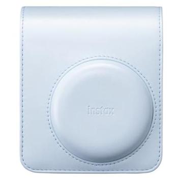 Funda Original para Cámara Fujifilm Instax Mini 13 en Azul Helado, Cuero Sintético, Protección contra Golpes y Arañazos