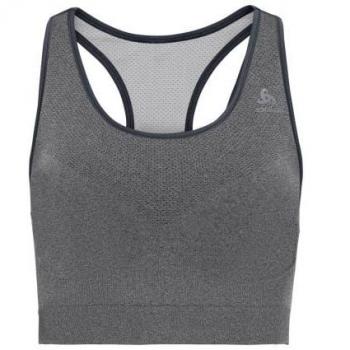 Sujetador de mujer Odlo Seamless Medium Ceramicool (Dark Slate) - Sujetador deportivo, sin costuras, soporte medio, tecnología Ceramicool, color gris oscuro