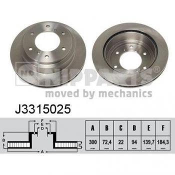 Twintec J3315025 Brake Disc Single