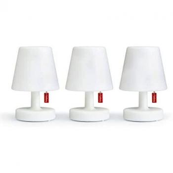 Fatboy® Edison The Mini - Set de 3 lámparas de mesa LED recargables blancas para interior y exterior