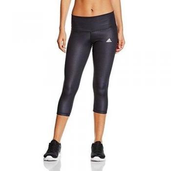 adidas AIS Capri Illum - Mallas para mujer, color negro / plata / azul / amarillo, talla 44